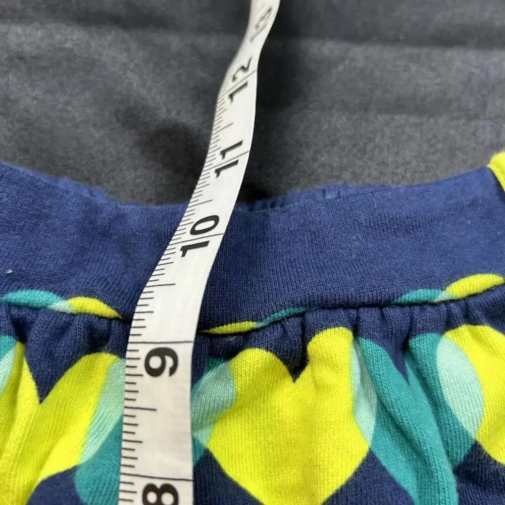 Crazy 8 GIRLS Blue Skirt with Green Hearts Size 5T